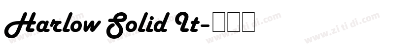 Harlow Solid It字体转换